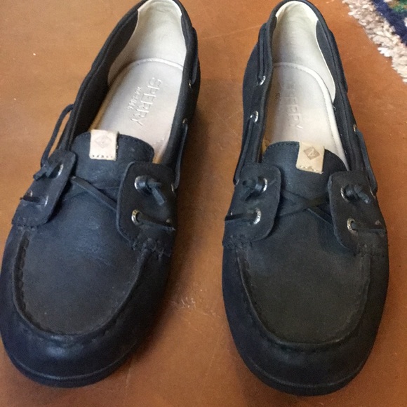 Sperry Top-Sider Boat Shoes 8.5 Leather/Canvas - Picture 3 of 11